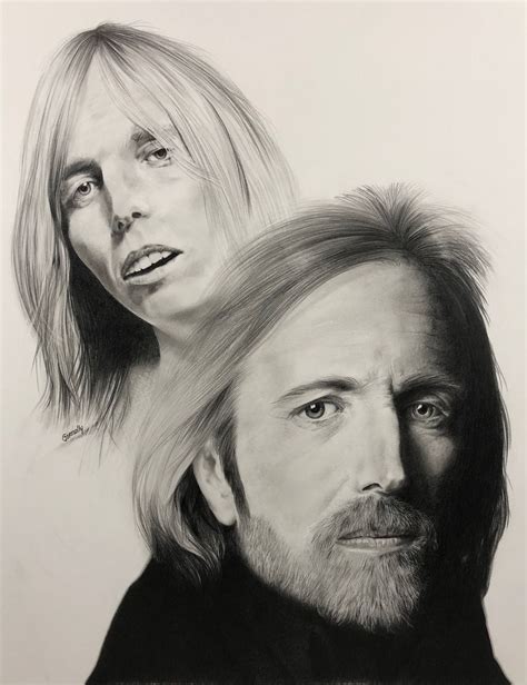 Tom Petty Tribute 2019 Pencil Drawing By Steve Gormally Tom Petty