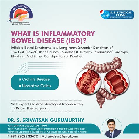 Inflammatory Bowel Diseases Treatment In Chennai Dr Srivatsan Gurumurthy