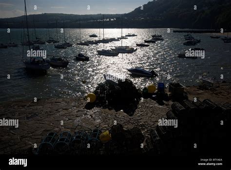 New Quay Harbor Harbour Cardigan Bay Wales Uk Sea Stock Photo Alamy