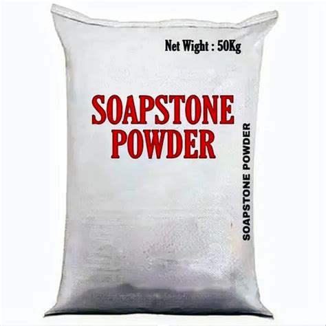 Powdered White Soap Stone Powder Industrial Grade Packaging Size