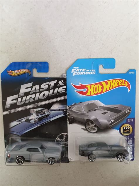 Hot Wheels Fast And Furious Ice Charger And Chevelle Hobbies Toys Toys Games On Carousell