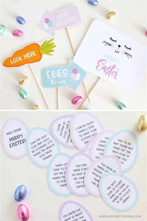 Easter Egg Hunt Clues Ideas My Party Design