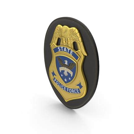 Orange Police Badge Symbol, 3D - Envato Elements