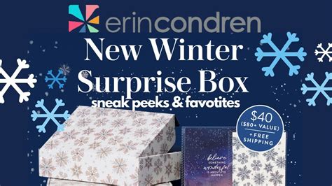 Erin Condren Winter Surprise Box 2022 Sneak Peeks And Favorites YouTube