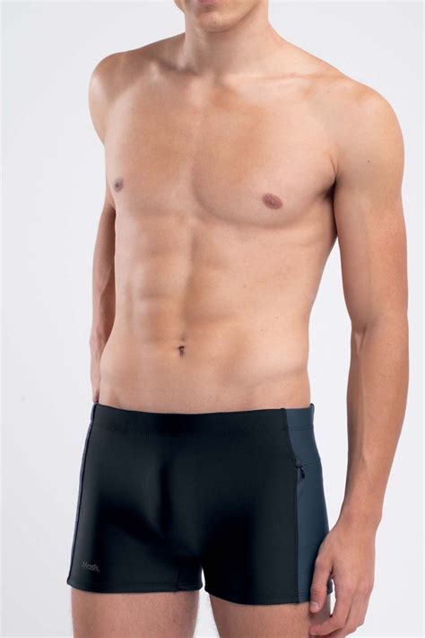 Sunga Boxer Lisa Bolso Lateral Preto Mash