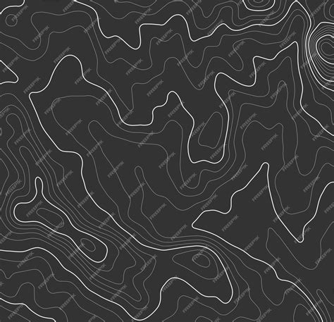 Premium Vector Grey Contours Vector Topography Geographic Mountain