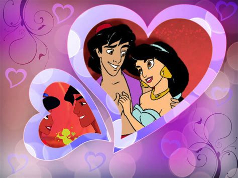 Jasmine And Aladdin Disney Princess Valentines Day Fan Art 34471573 Fanpop