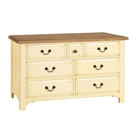 Painted Oak Bedroom 7 Drawer Chest Of Drawers Oak Bedroom Furniture