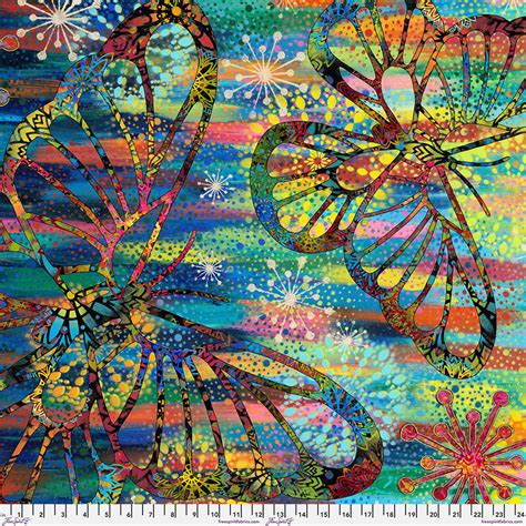 Butterfly Fields Butterfly Fields Multi By Sue Penn For Free Spirit