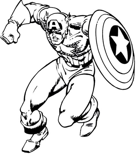 Captain America Cartoon Drawing At Getdrawings Free Download