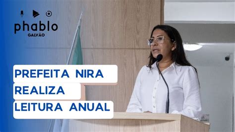 Prefeita de Goianinha Nira Galvão realiza Leitura da Mensagem Anual