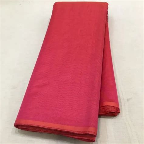 Gms Chanderi Plain Fabric Plain Solids Pink At Rs Meter In Varanasi