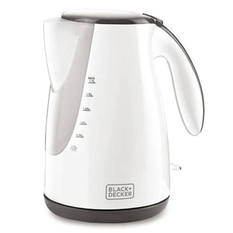 Black Decker Kettle Plastic 1 7L JC72 White Al Gameya