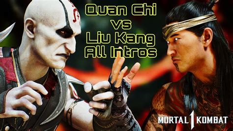 Mortal Kombat 1 Quan Chi Vs Liu Kang All Intros MK1 Quan Chi Vs Liu