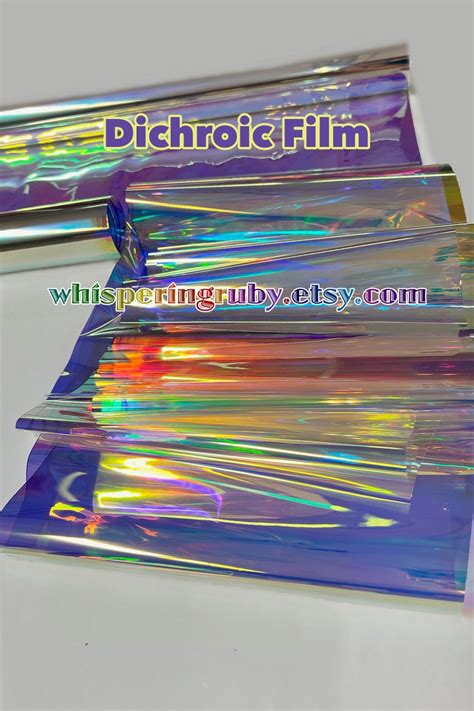 Dichroic Iridescent Film Rainbow Decorative Film Etsy