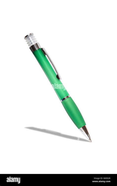 Green Ballpoint Pen Stock Photo Alamy