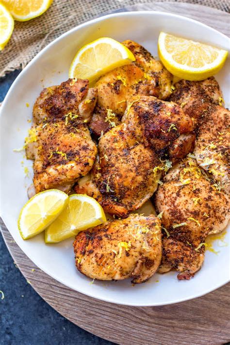 Air Fryer Lemon Pepper Chicken Thighs Whole30 Paleo Keto Gf Whole Kitchen Sink