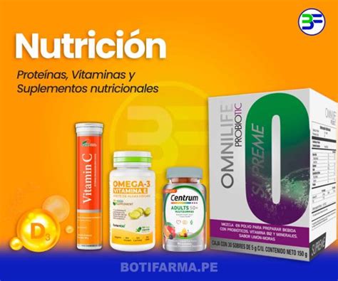 Suplementos Nutricionales Y Vitaminas Botica Botifarma SJL