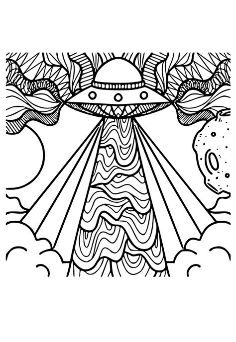 Trippy Coloring Pages Trippy Art Coloring Pages Etsy