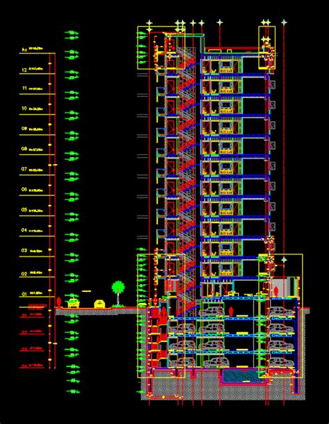 Corte Por Fachada En Dwg Librer A Cad