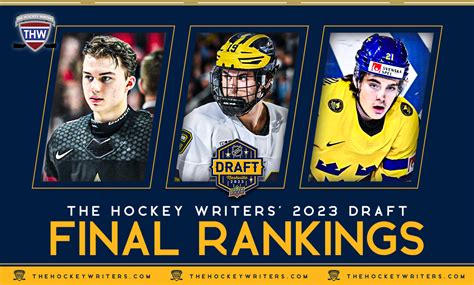 The Hockey Writers' Final Combined 2023 Draft Rankings - Top 32 - The Hockey Writers - - NHL ...