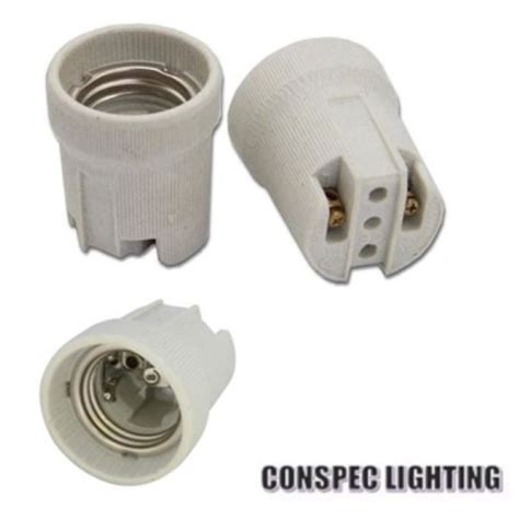 Ceramic E27 Holder Conspec Lighting