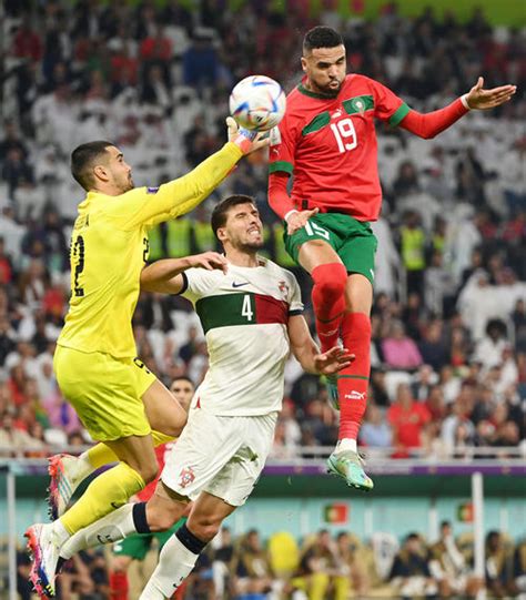 【w杯】地上278m？モロッコ・ネシリ高すぎる決勝ヘッド ロナウドあ然 アフリカ勢初4強 カタール2022 日刊スポーツ