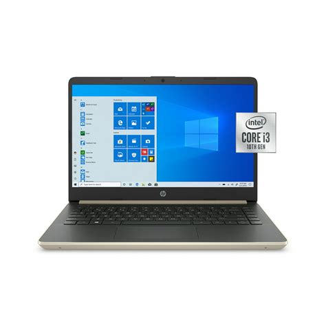 Hp 14 Laptop Intel Core I3 1005g1 4gb Sdram 128gb Ssd Pale Gold