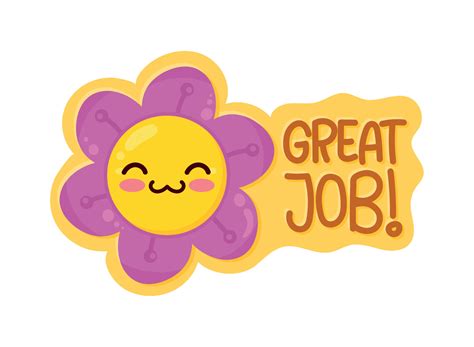 Great Job Flower 11451523 Vector Art At Vecteezy