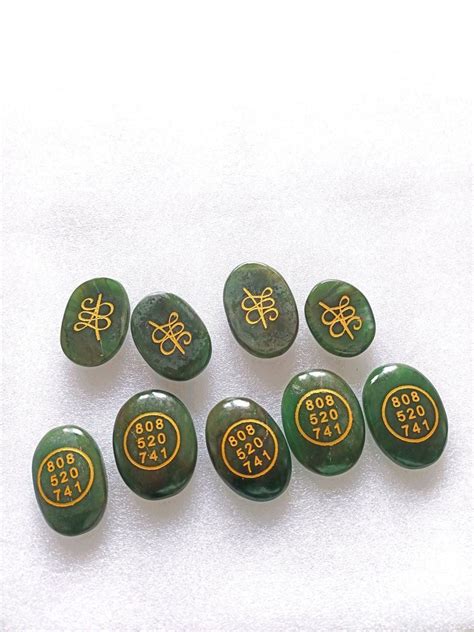 1 Inch Zibu Symbol Seven Chakra Healing Stone For Personal 30 Gm At