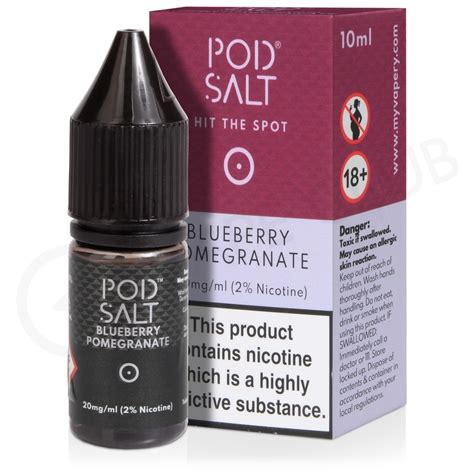 Blueberry Pomegranate Nic Salt E Liquid By Pod Salt