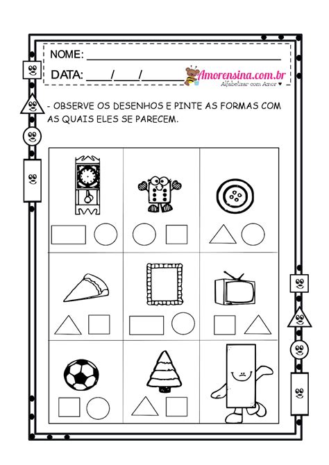 Atividades De Formas Geometricas 2 Ano DASHGOO