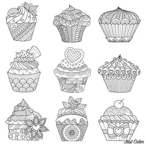 Coloriage Cupcake Colorier Coloriage Gateau