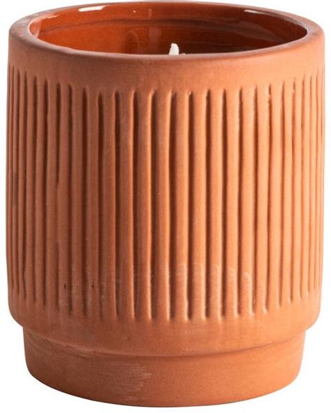 Gusta Kaars Terracotta X Cm Bol