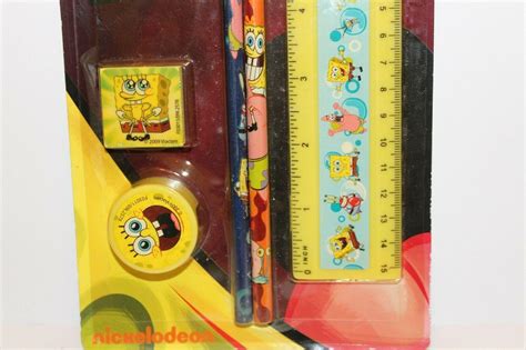 Nick Jr Spongebob Squarepants Stationary Set Party School Supplies