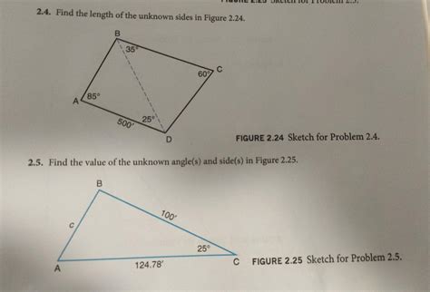 Solved Find The Length Of The Unknown Sides In Figure Chegg