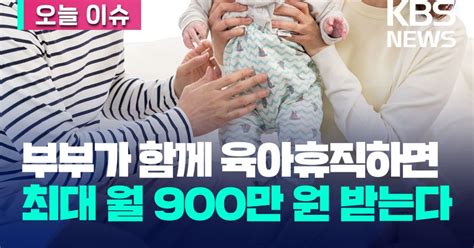 부부 함께 육아휴직하면 최대 월 900만 원까지 받는다 오늘 이슈