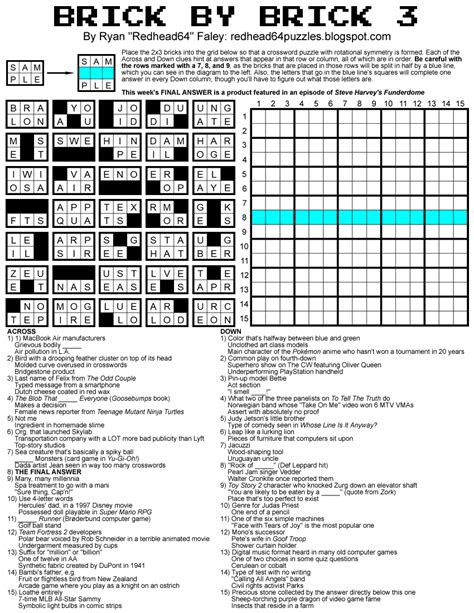 Brick By Brick Puzzles Printable - Printable Word Searches