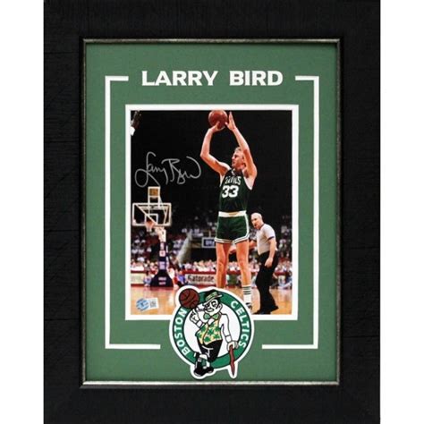 Larry Bird Signed Celtics Framed Photo Charitystars