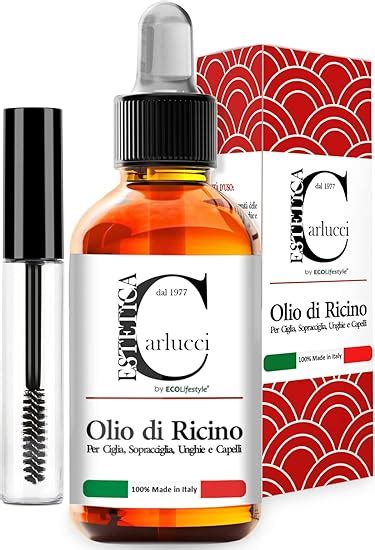 Ecolifestyle Olio Di Ricino Per Ciglia Capelli Ml Siero Ciglia