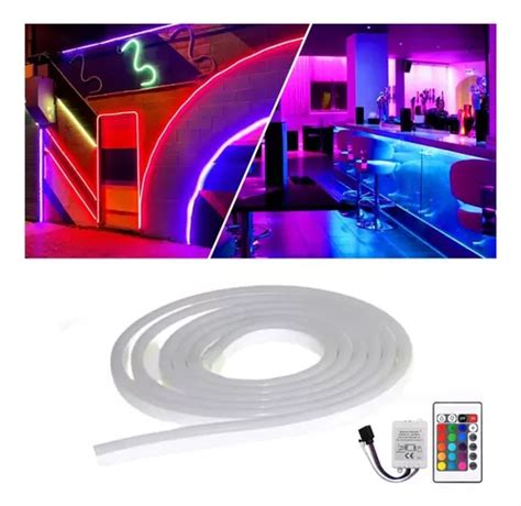 Fita Mangueira Neon Led Rgb Flexível Silicone 5m 12v Frete grátis