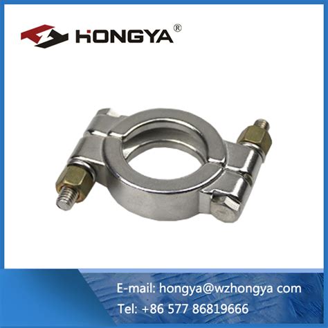 Sanitary Stainless Steel Double Bolt High Pressure Pipe Fitting Tri