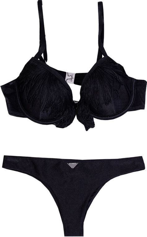 Emporio Armani Underwire Bikini Triangle Bikini With Women S Fringes