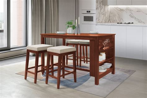 5 Piece Counter Height Dining Room Set