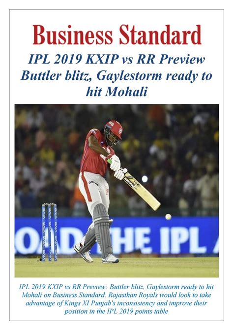 Ipl Kxip Vs Rr Preview Buttler Blitz Gaylestorm Ready To Hit