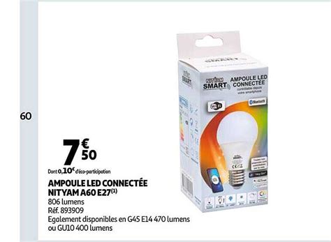 Promo Ampoule Led Connect E Nityam A E Chez Auchan Icatalogue Fr