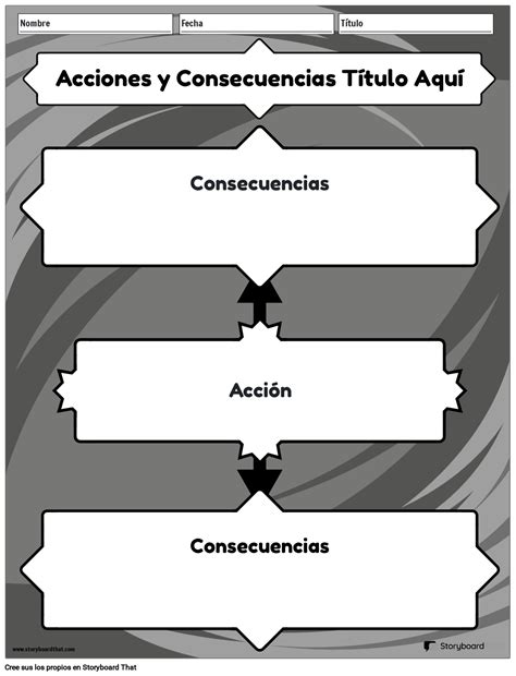 Acto Y Contras Paisaje Blanco Y Negro Storyboard