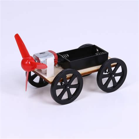 ABS Plastic Assemble Wind up Toy Car Kids Wooden Technology Educational ...