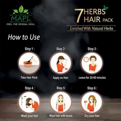 7 Herbs Hair Pack Ayurvedic Hair Pack At Rs 80 Pack हर्बल हेयर पैक