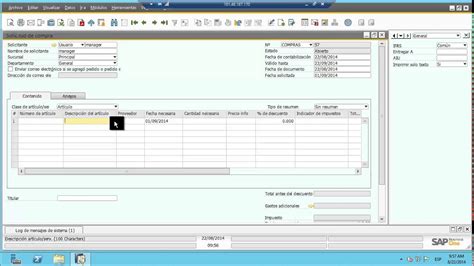 Solicitud De Compra Sap Youtube
